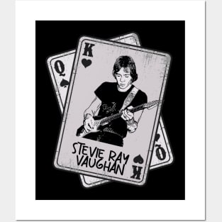 Retro Stevie Ray Vaughan Card Style Posters and Art